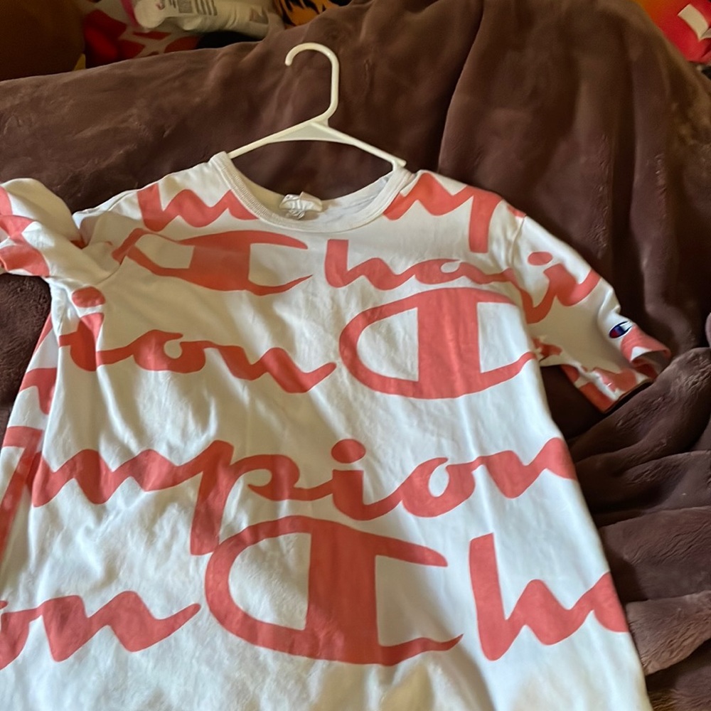 Champion logo orange shirt